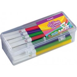 Luxor Μαρκαδόροι Ζωγραφικής Λεπτοί Σετ 24τμχ σε Πλαστική Θήκη 0.61.040 Luxor Μαρκαδόροι Ζωγραφικής Λεπτοί Σετ 24τμχ σε Πλαστική Θήκη 0.61.040